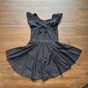 Size XL (10) stretch cotton dance ballet crossback leotard with tutu skirt